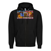 Black soldier mom license  plate Zipper Hoodie - Artiststas