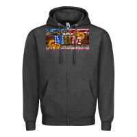 Charcoal Heather soldier mom license  plate Zipper Hoodie - Artiststas