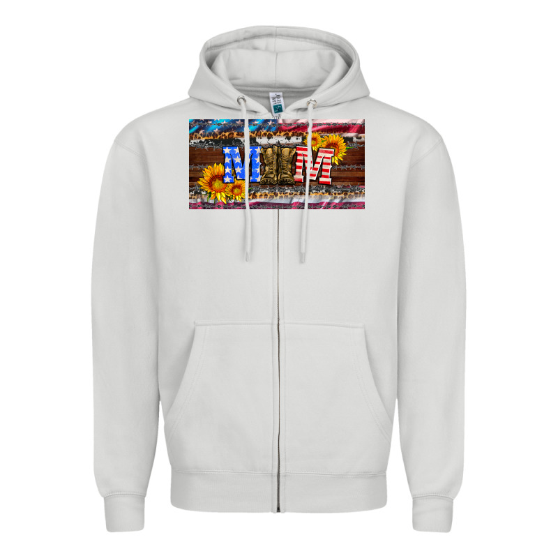 Soldier Mom License  Plate Zipper Hoodie by Artiststas | Teevron