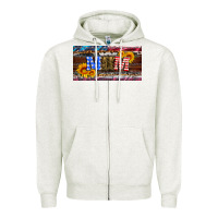 Oatmeal Heather soldier mom license  plate Zipper Hoodie - Artiststas