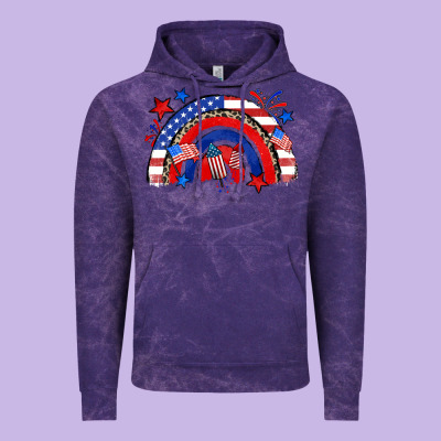American Rainbow Vintage Hoodie Designed By Zillion Design Studio