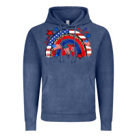 Vintage Denim American rainbow Vintage Hoodie - Zillion Design Studio