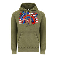 Vintage Olive American rainbow Vintage Hoodie - Zillion Design Studio
