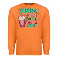 Carrot sorry my iced coffee made me latte Premium Sweatshirt - MaliasSmallBusiness