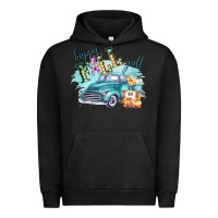 Pigment Black Happy Fall YALL Pumpkin Truck Shirt Urban Hoodie - Bettercallsaul