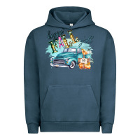 Pigment Midnight Navy Happy Fall YALL Pumpkin Truck Shirt Urban Hoodie - Bettercallsaul