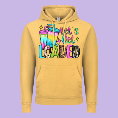 Let's Get Loaded Vintage Hoodie Designed By Jahusdesignshop
