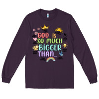Plum god is bigger Long Sleeve Tee - JahusDesignShop