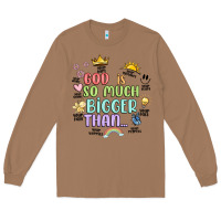Toasted Coconut god is bigger Long Sleeve Tee - JahusDesignShop