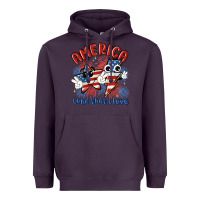 Plum america land that i love Heavyweight Hoodie - MaliasSmallBusiness