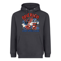 America Land That I Love Heavyweight Hoodie | Teevron