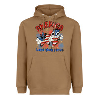 Toasted Coconut america land that i love Heavyweight Hoodie - MaliasSmallBusiness