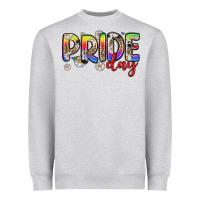 Heather Grey pride day Heavyweight Sweatshirt - Zillion Design Studio