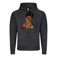 Vintage Black afro black woman profile juneteenth Vintage Hoodie - texasbilliewilder