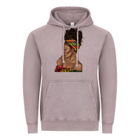 Vintage Zinc afro black woman profile juneteenth Vintage Hoodie - texasbilliewilder