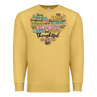 Antique Gold kindness heart Premium Sweatshirt - MaliasSmallBusiness