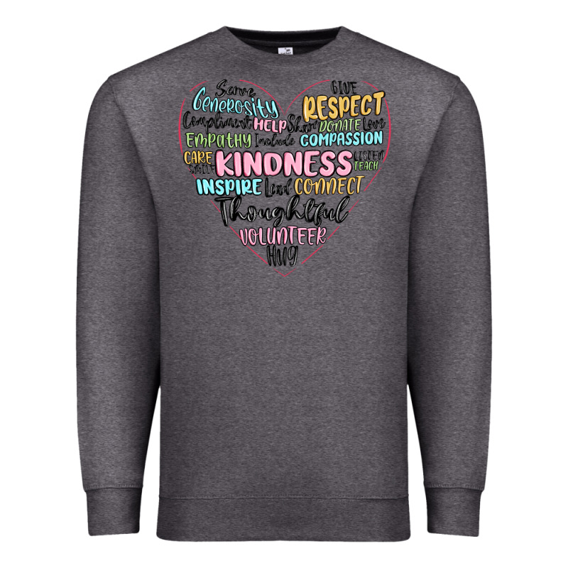 Kindness Heart Premium Sweatshirt by MaliasSmallBusiness | Teevron