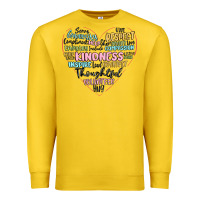 Lemon kindness heart Premium Sweatshirt - MaliasSmallBusiness
