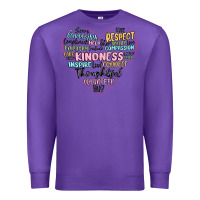 Purple kindness heart Premium Sweatshirt - MaliasSmallBusiness