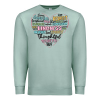 Seafoam kindness heart Premium Sweatshirt - MaliasSmallBusiness