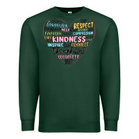 Sports Green kindness heart Premium Sweatshirt - MaliasSmallBusiness