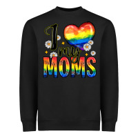 Black i love my moms Heavyweight Sweatshirt - Zillion Design Studio