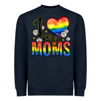 Navy i love my moms Heavyweight Sweatshirt - Zillion Design Studio