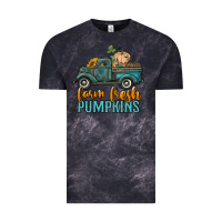 Cloud Black farm fresh pumpkins truck Vintage Tee - RanaPortraitStore