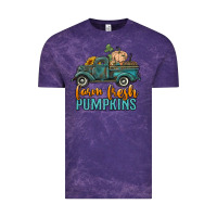 Cloud Purple farm fresh pumpkins truck Vintage Tee - RanaPortraitStore