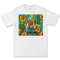 Mama Bear With Sunflowers And Cactus Premium Tee | Teevron
