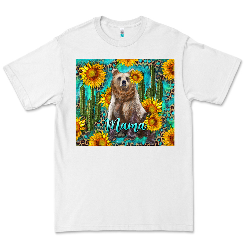 Mama Bear With Sunflowers And Cactus Premium Tee by Artiststas | Teevron