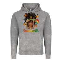 Cloud Rock afro messy bun juneteenth Vintage Hoodie - texasbilliewilder