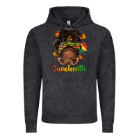 Vintage Black afro messy bun juneteenth Vintage Hoodie - texasbilliewilder