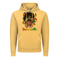 Vintage Mustard afro messy bun juneteenth Vintage Hoodie - texasbilliewilder