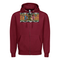 Burgundy soldier dad license  plate Zipper Hoodie - Artiststas