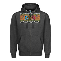 Charcoal Heather soldier dad license  plate Zipper Hoodie - Artiststas