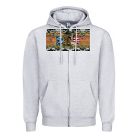 Heather Grey soldier dad license  plate Zipper Hoodie - Artiststas