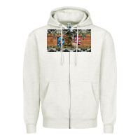 Oatmeal Heather soldier dad license  plate Zipper Hoodie - Artiststas