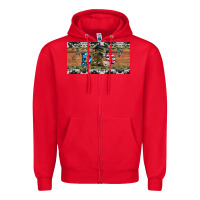 Red soldier dad license  plate Zipper Hoodie - Artiststas