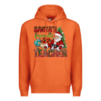 Carrot Santa's Favorite Teacher Premium Hoodie - BundleAndBundleShop