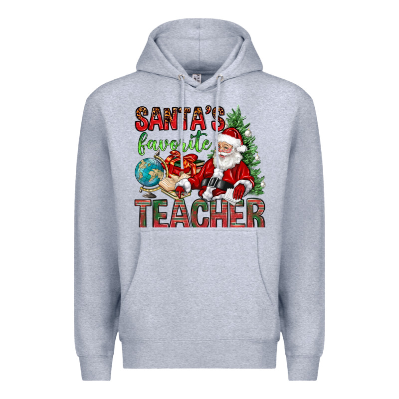 Santa's Favorite Teacher Premium Hoodie by BundleAndBundleShop | Teevron