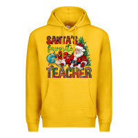 Lemon Santa's Favorite Teacher Premium Hoodie - BundleAndBundleShop