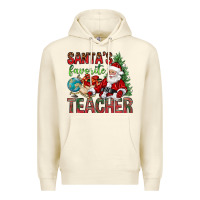 Sandshell Santa's Favorite Teacher Premium Hoodie - BundleAndBundleShop