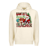 Tofu Santa's Favorite Teacher Premium Hoodie - BundleAndBundleShop