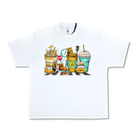 White school bus coffee cups Urban Heavy Tee - Zillion Design Studio