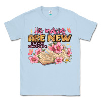 Dusty Blue his mercies are new every morning lamentations 3 2 Classic Tee - JahusDesignShop