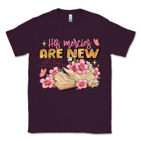 Plum his mercies are new every morning lamentations 3 2 Classic Tee - JahusDesignShop