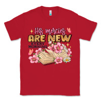 Red his mercies are new every morning lamentations 3 2 Classic Tee - JahusDesignShop
