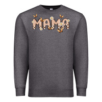 Charcoal Heather retro mama Premium Sweatshirt - MaliasSmallBusiness