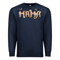 Navy retro mama Premium Sweatshirt - MaliasSmallBusiness